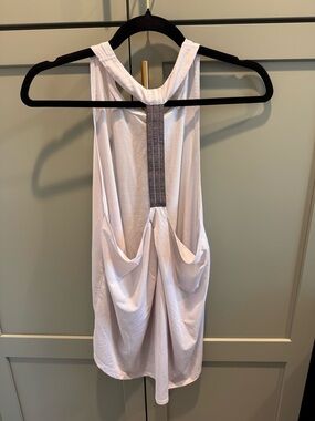 Athleta Light Lavender Racerback Tank Dress with Contrast Back Strap